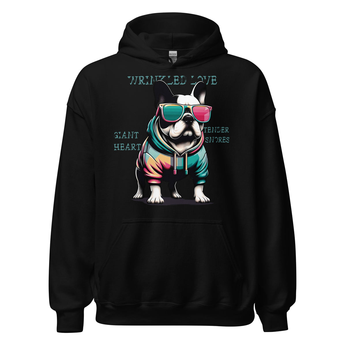 Sudadera con capucha bulldog francés - ALLDesigns