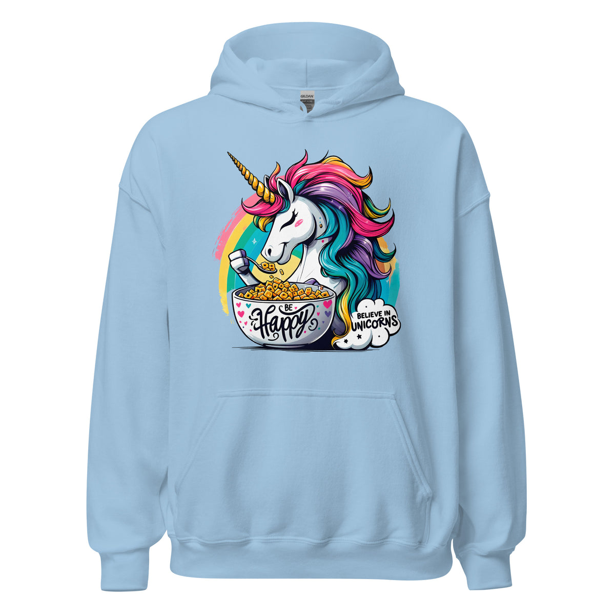 Sudadera con capucha unicornio arcoíris - ALLDesigns