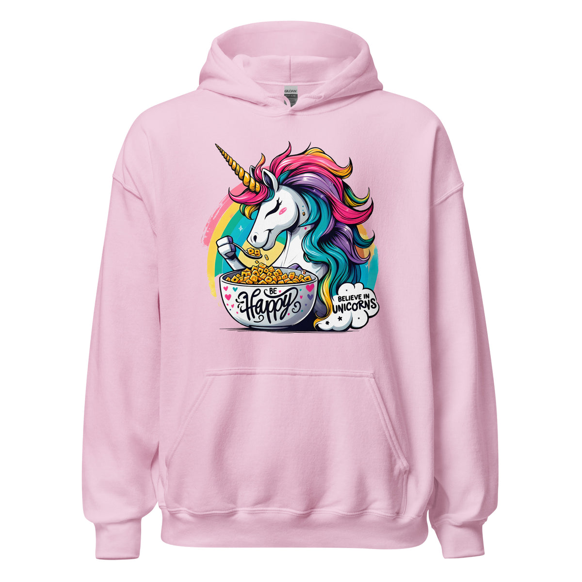 Sudadera con capucha unicornio arcoíris - ALLDesigns