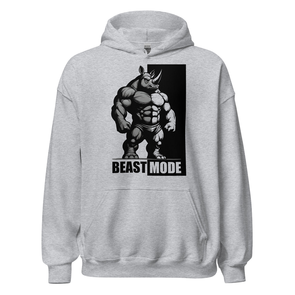 Sudadera con capucha rinoceronte Beast Mode - ALLDesigns