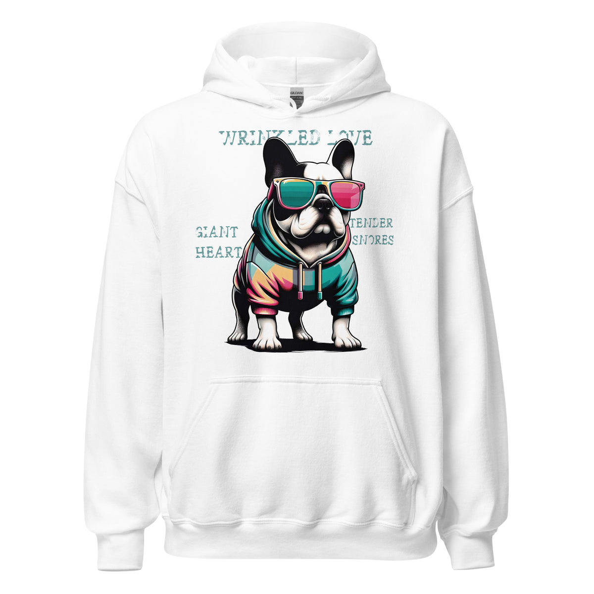 Sudadera con capucha bulldog francés - ALLDesigns