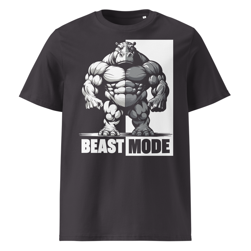 Camiseta orgánica hipopótamo Beast Mode