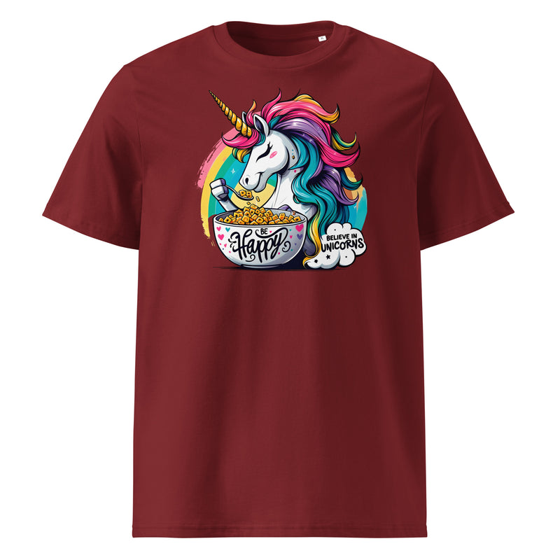 Camiseta orgánica unicornio arcoíris - ALLDesigns