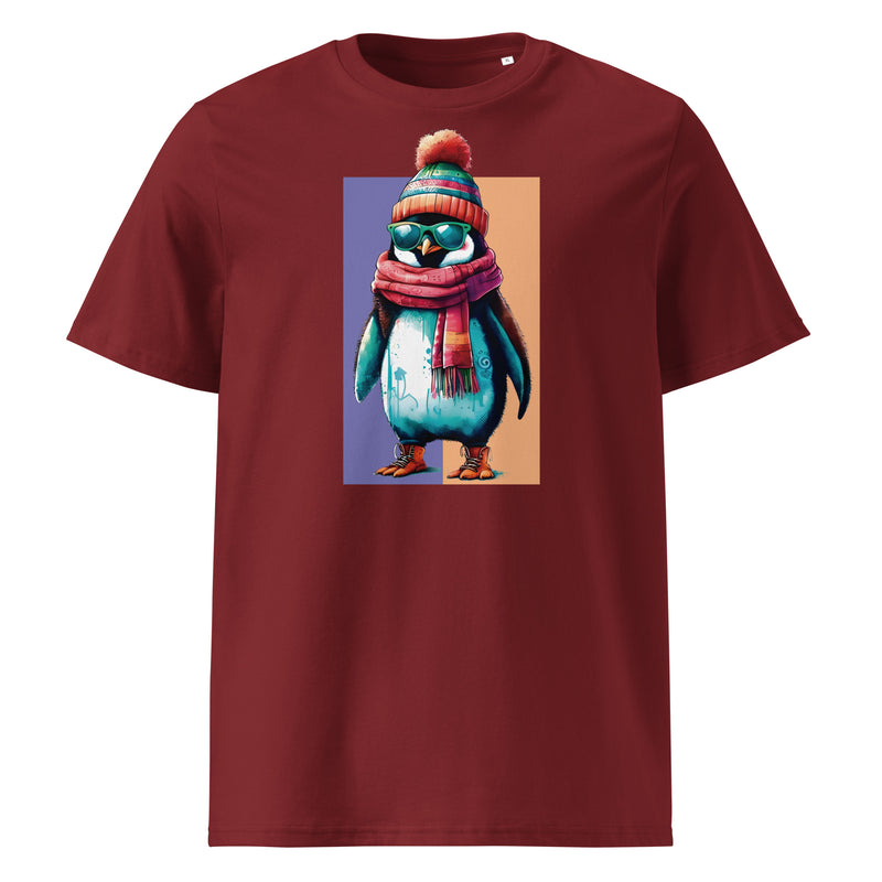 Camiseta orgánica pingüino hipster - ALLDesigns