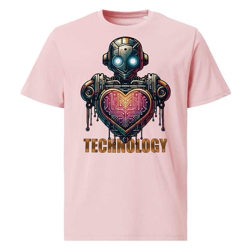 Camiseta orgánica Y2K robot corazón - ALLDesigns