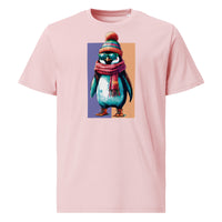 Camiseta orgánica pingüino hipster - ALLDesigns