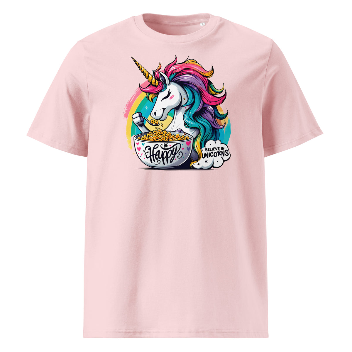 Camiseta orgánica unicornio arcoíris - ALLDesigns