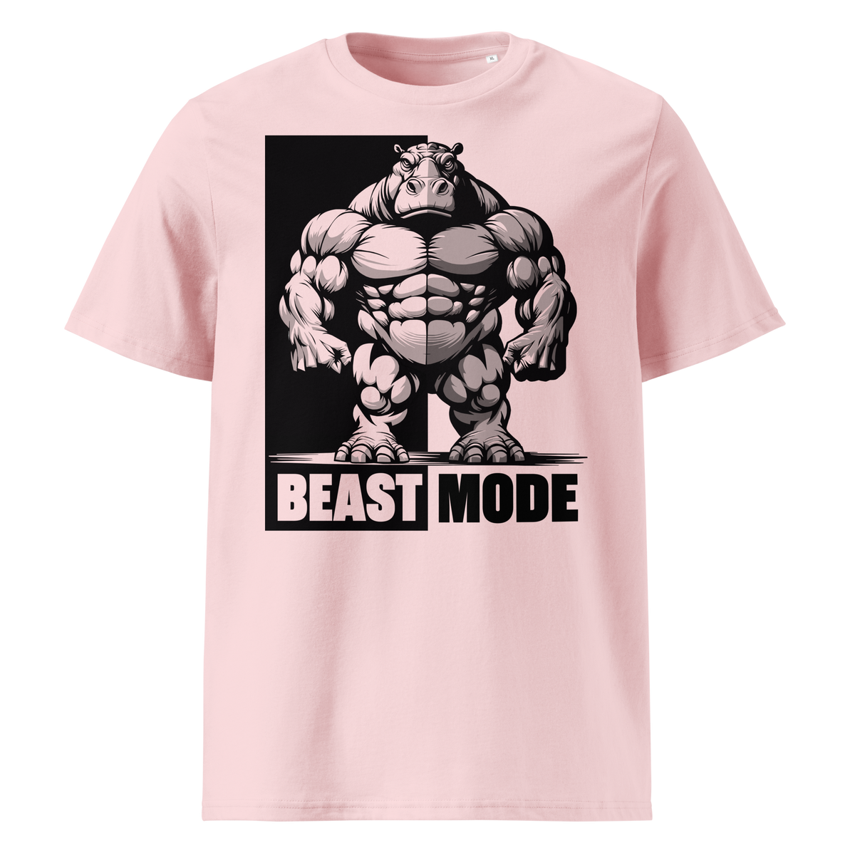 Camiseta orgánica hipopótamo Beast Mode