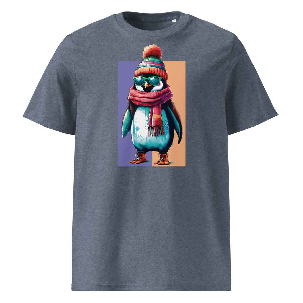 Camiseta orgánica pingüino hipster - ALLDesigns