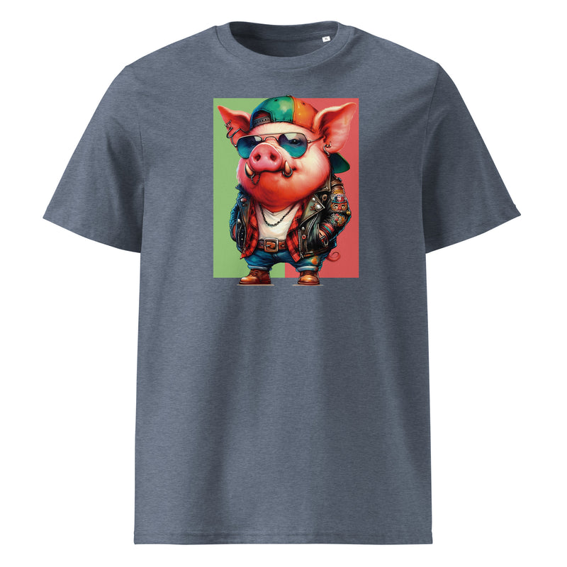 Camiseta orgánica cerdo hipster - ALLDesigns