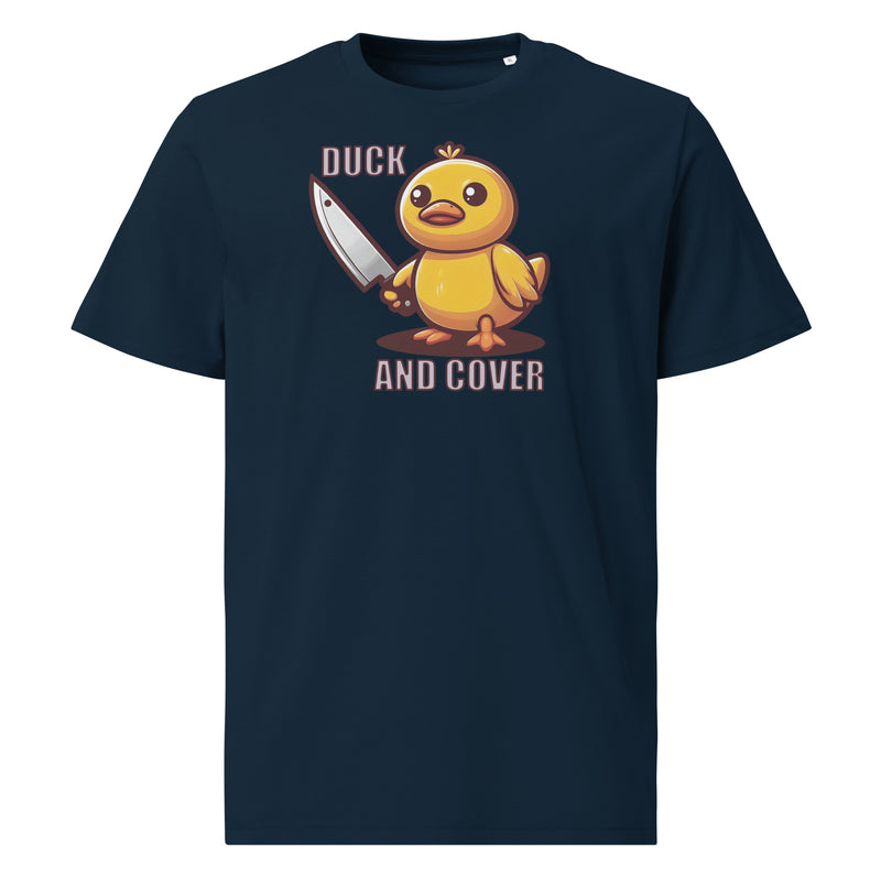 Camiseta orgánica pato con cuchillo - ALLDesigns