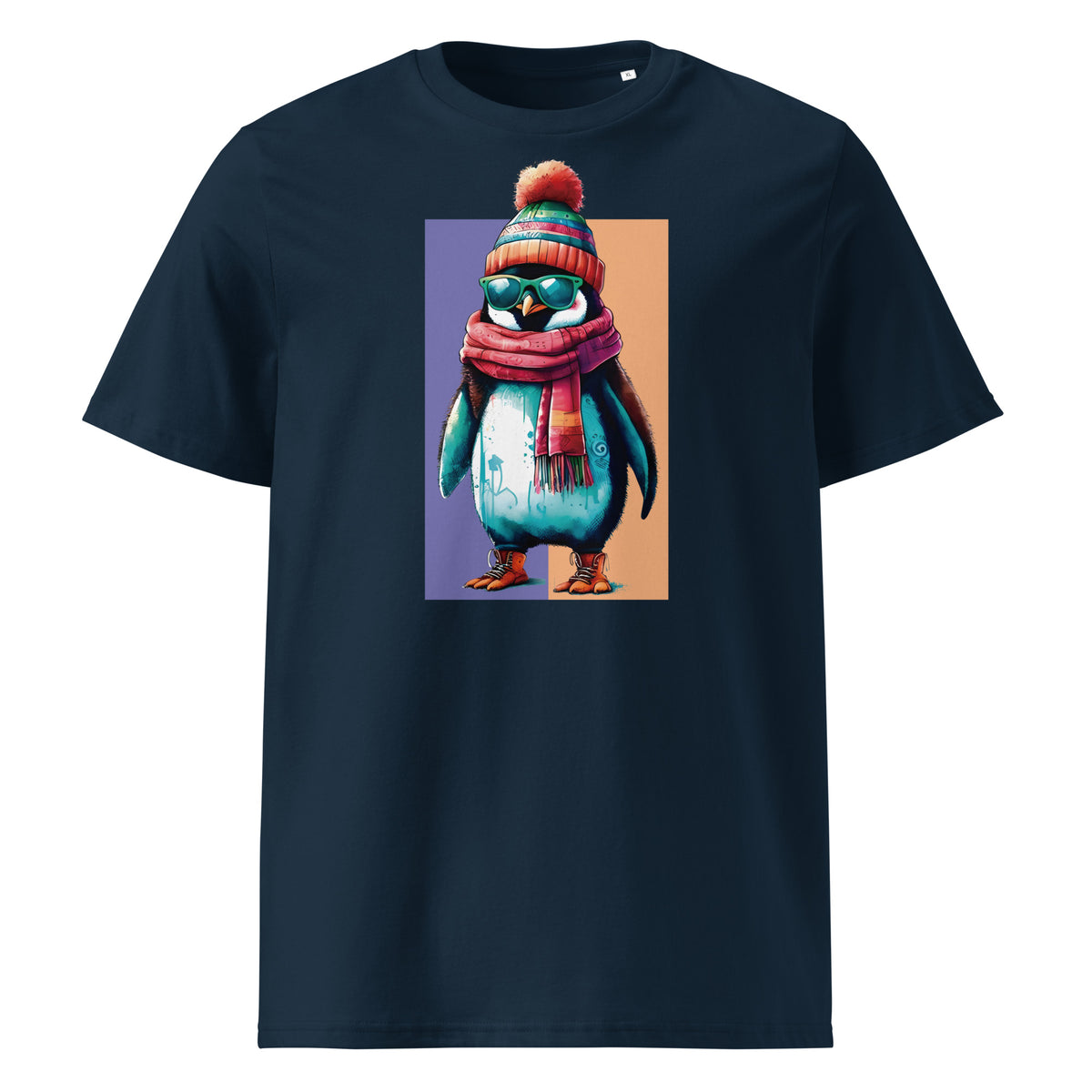 Camiseta orgánica pingüino hipster - ALLDesigns