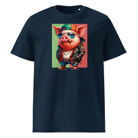 Camiseta orgánica cerdo hipster - ALLDesigns