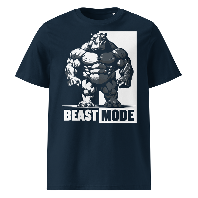 Camiseta orgánica hipopótamo Beast Mode