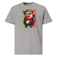 Camiseta orgánica cerdo hipster - ALLDesigns