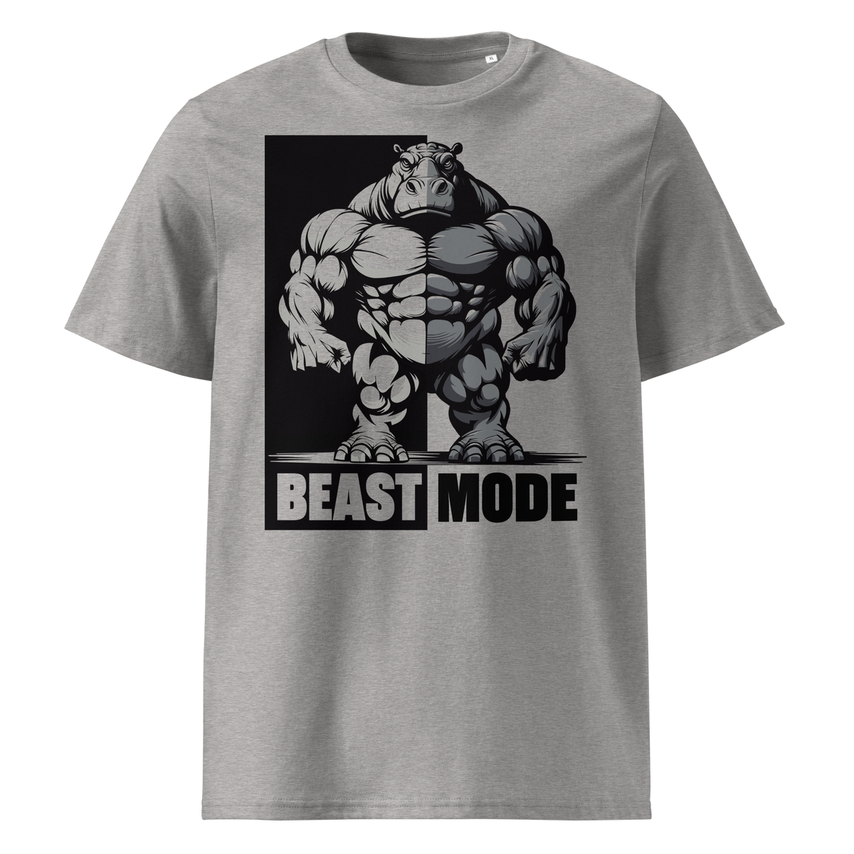 Camiseta orgánica hipopótamo Beast Mode