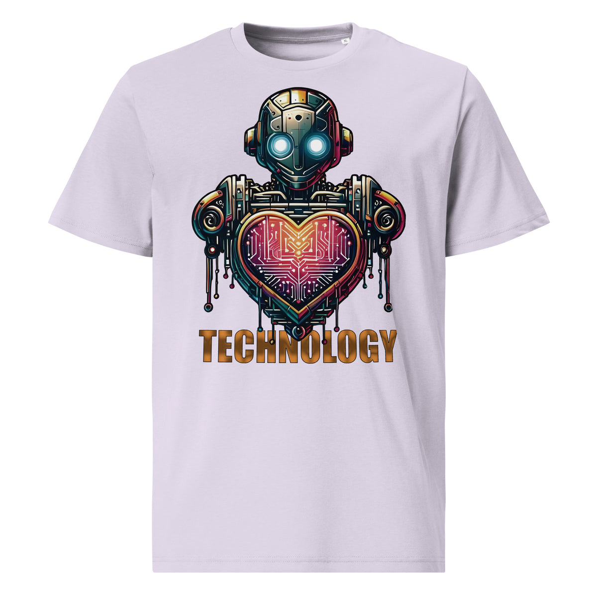 Camiseta orgánica Y2K robot corazón - ALLDesigns