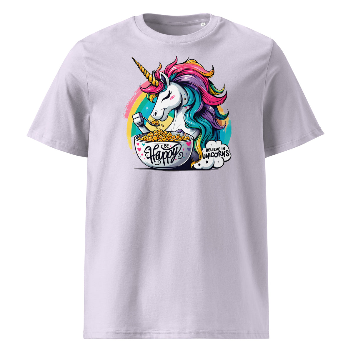 Camiseta orgánica unicornio arcoíris - ALLDesigns