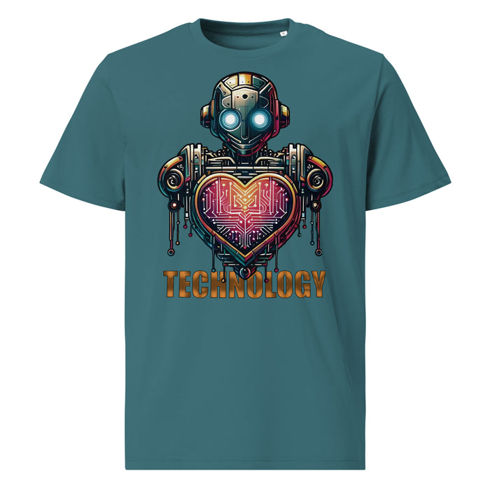 Camiseta orgánica Y2K robot corazón - ALLDesigns