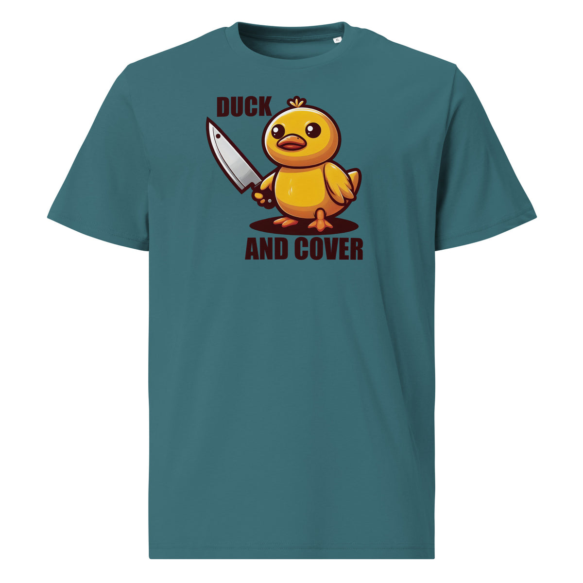 Camiseta orgánica pato con cuchillo - ALLDesigns