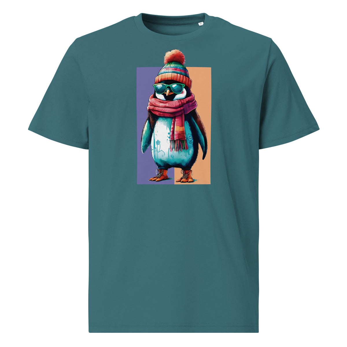 Camiseta orgánica pingüino hipster - ALLDesigns