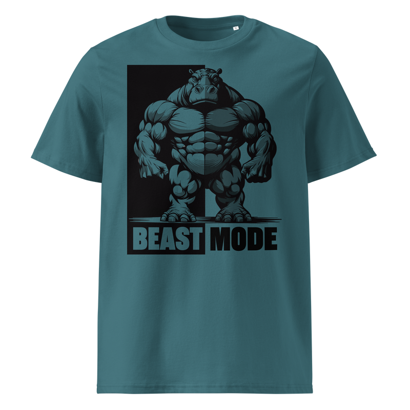 Camiseta orgánica hipopótamo Beast Mode