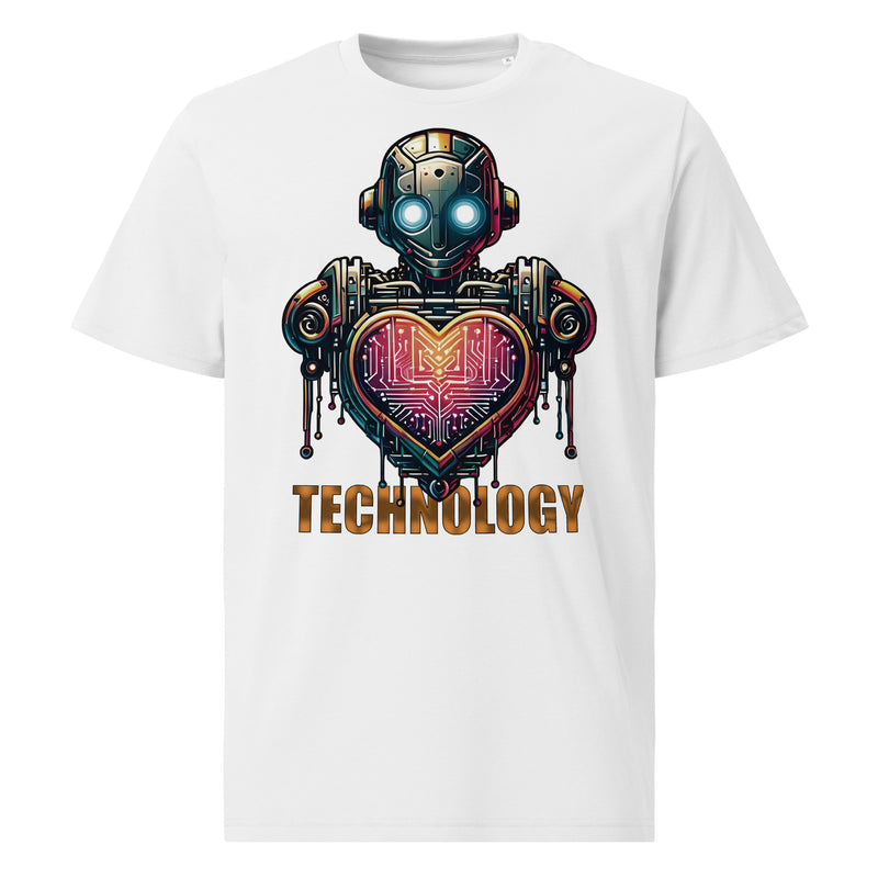 Camiseta orgánica Y2K robot corazón - ALLDesigns