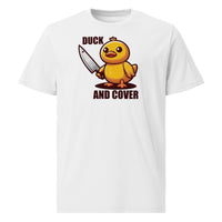 Camiseta orgánica pato con cuchillo - ALLDesigns