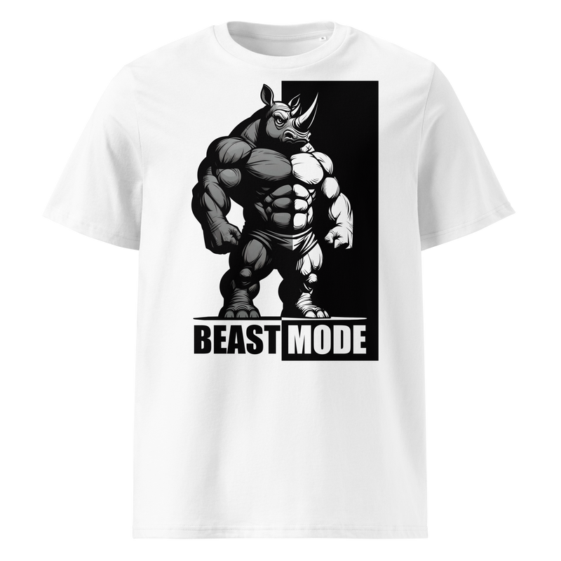 Camiseta orgánica rinoceronte Beast Mode